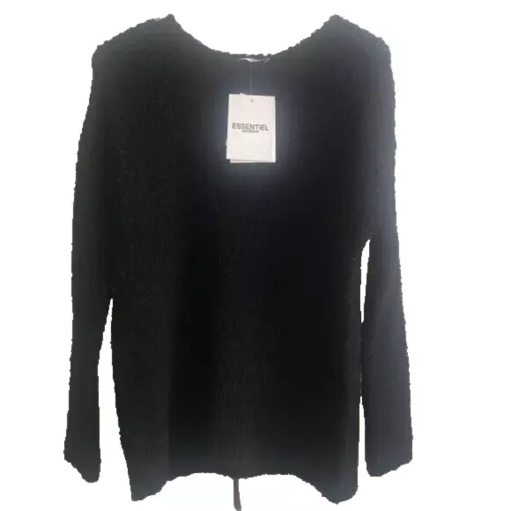 Essentiel Antwerp Cozy Black Sweater XS NWT New‎